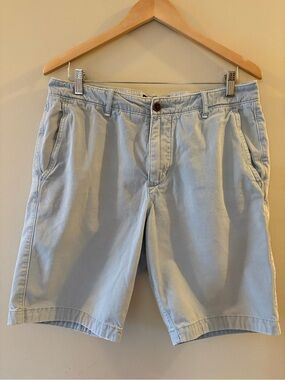 Abercrombie & Fitch Men's Classic Chino Shorts - Light Blue - Size 33